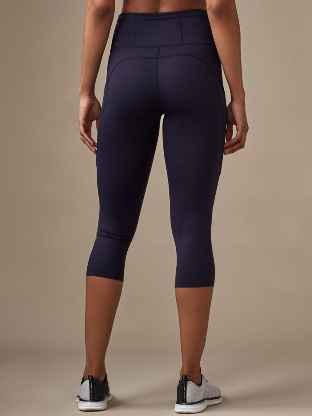 Lululemon Fast & Free Crop (19") - Navy (Nulux) Like New - Picture 2 of 5